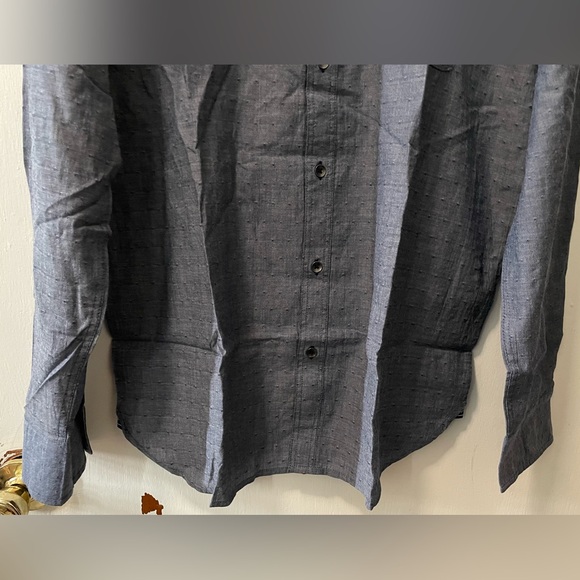 Flag & Anthem Men’s Classic Charcoal Button Up Shirt Long Sleeve Size Medium NWT - Picture 6 of 8